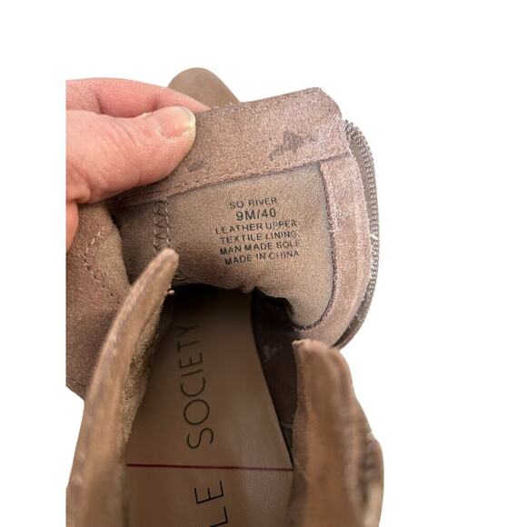 Sole Society Suede River Taupe Ankle Bootie Shoe Womens Sz 9 Casual Dress Boot - Picture 6 of 11